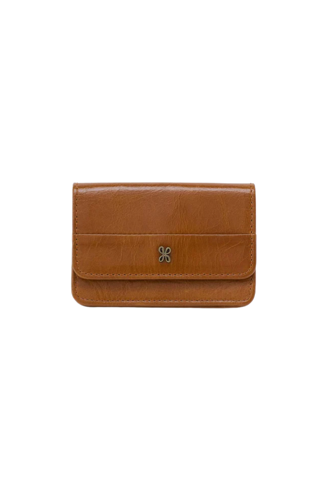 Hobo Jill Flap Card Case - Truffle