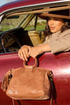 Hobo Sheila Medium Satchel - Burnished Saddle