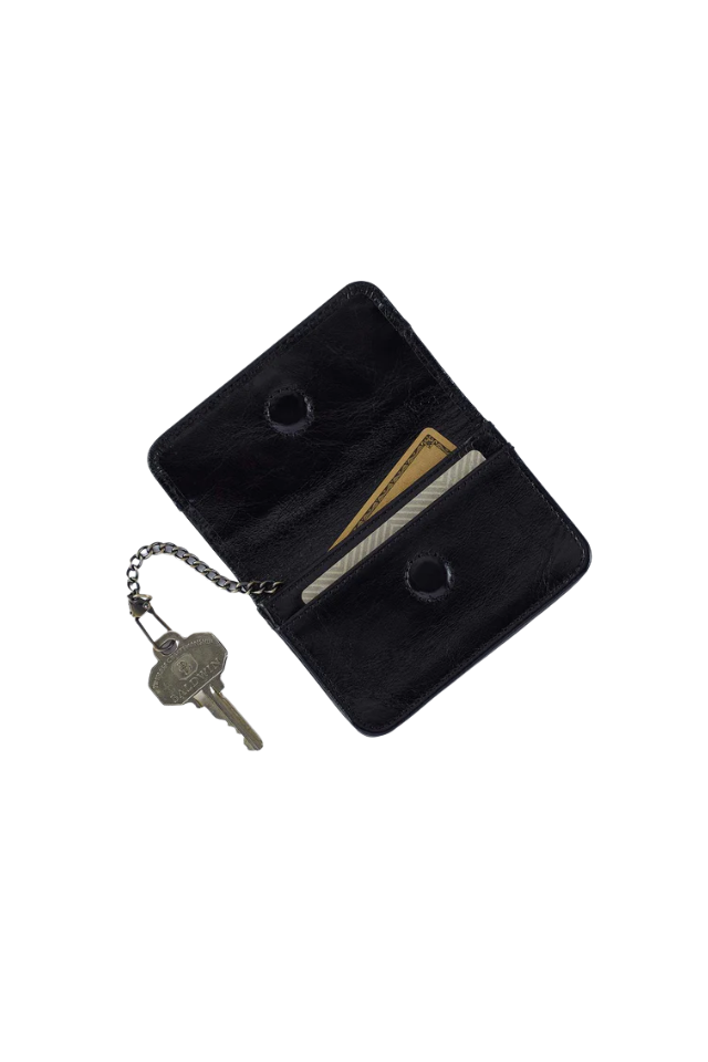 Hobo Jill Flap Card Case - Black