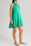 Elan 2 Dress Halter Vneck - Green Bright