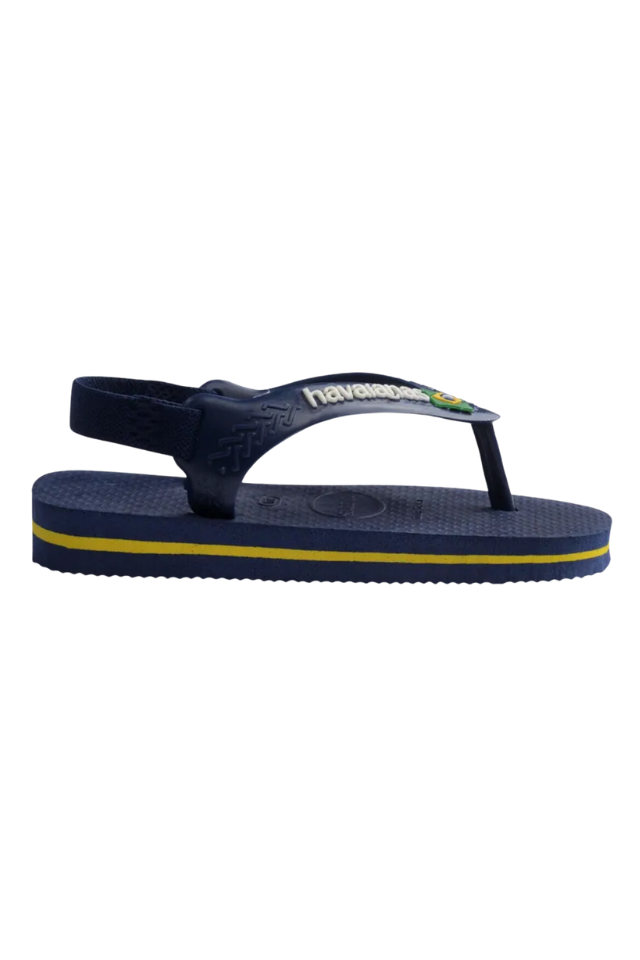 Havianas Kids Brazil Logo Sandal - Navy Blue