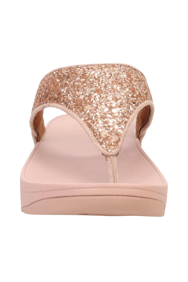 Fit Flop Lulu Multi Tonal Glitter Toe Post Sandal - Nude Rose Mix