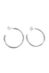 Sheila Fajl Petite Everybody's Favorite Hoops - Shiny Silver