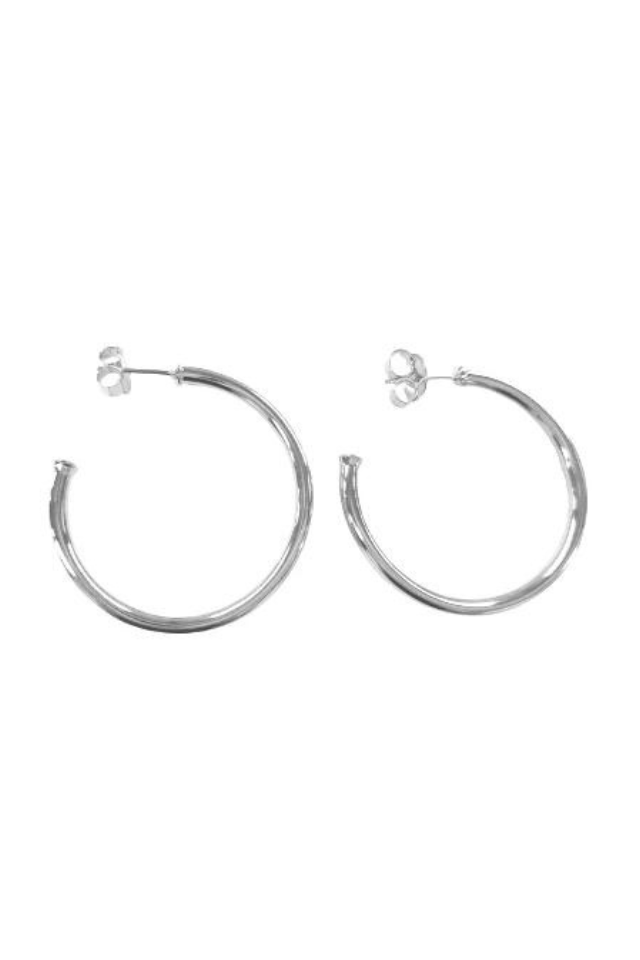 Sheila Fajl Petite Everybody's Favorite Hoops - Shiny Silver