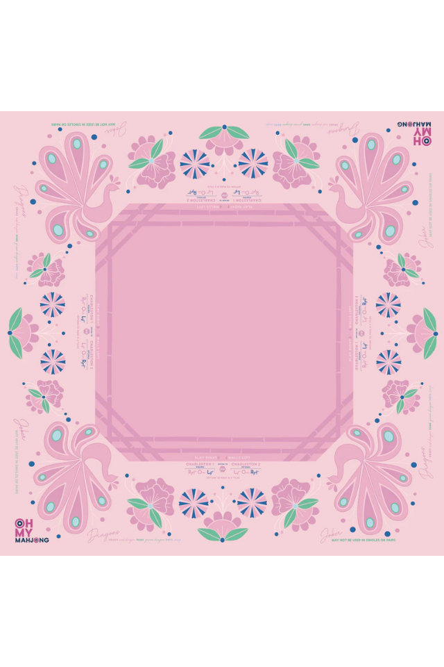 Oh My Mahjong Mat - Birdie Pink