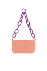 A&B Beaded Shoulder Bag - Bubblegum Pop