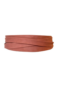 Ada Collection Wrap Belt Suede - Cinder Rose