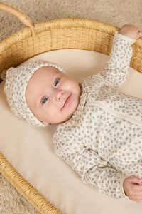 Quincy Mae Zip Long Sleeve Sleeper Footie - Scatter