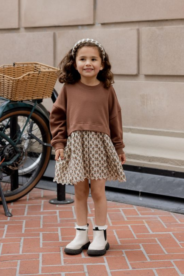 Rylee + Cru Sweatshirt Dress - Vintage Bloom