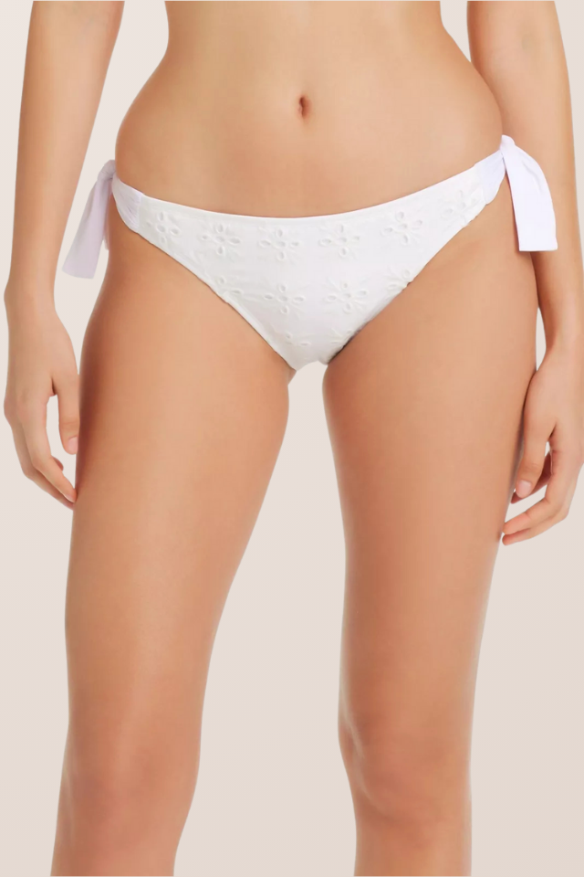 Bleu Swim Eyes Wide Open Brief Tie Side Hipster - White