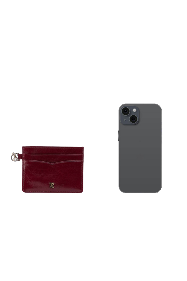 Hobo Charmed Card Case - Saddleberry
