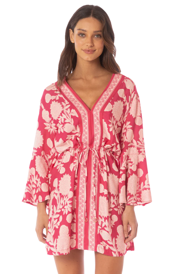 Maaji Candy Flowry Joy Cover Up - Bright Red