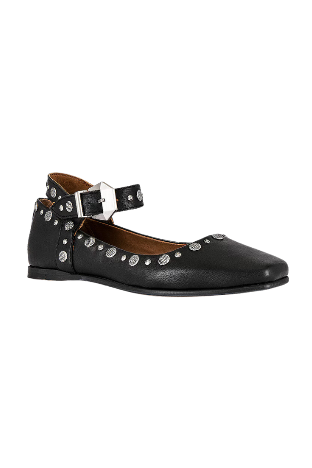 Free People Mystic Mary Jane Flat - Black