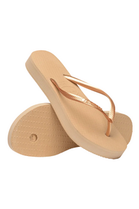 Havaianas Slim Flatform Sandal - Golden