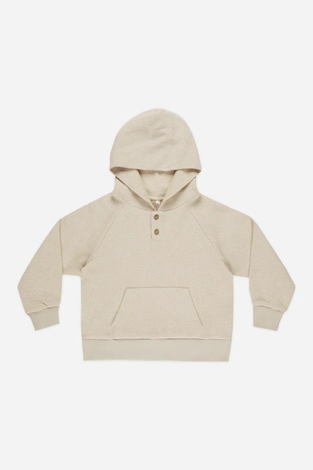 Rylee + Cru Waffle Hoodie - Stone