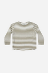 Long Sleeve Slater Tee - Fern Stripe