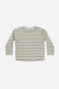 Long Sleeve Slater Tee - Fern Stripe