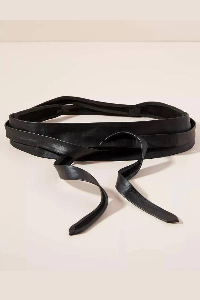 Ada Collection Wrap Belt - Black