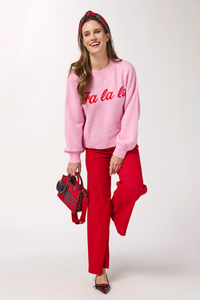 Shiraleah Fa La La Sweater - Bubblegum
