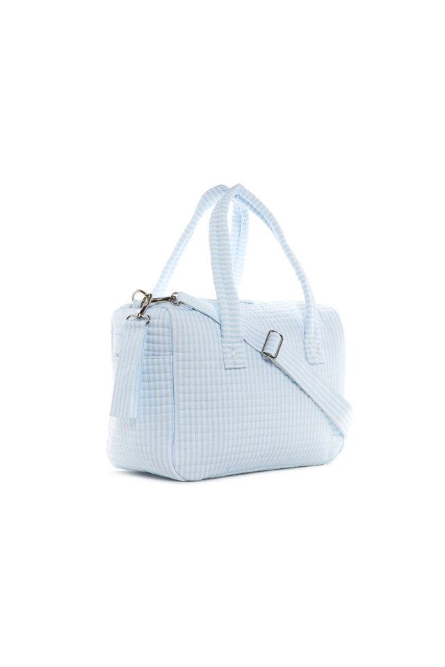 TRVL Design Quilted Stroller Bag - Pimlico Stripe Blue