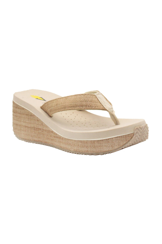 Volatile Bahama Wedge Sandal - Bone