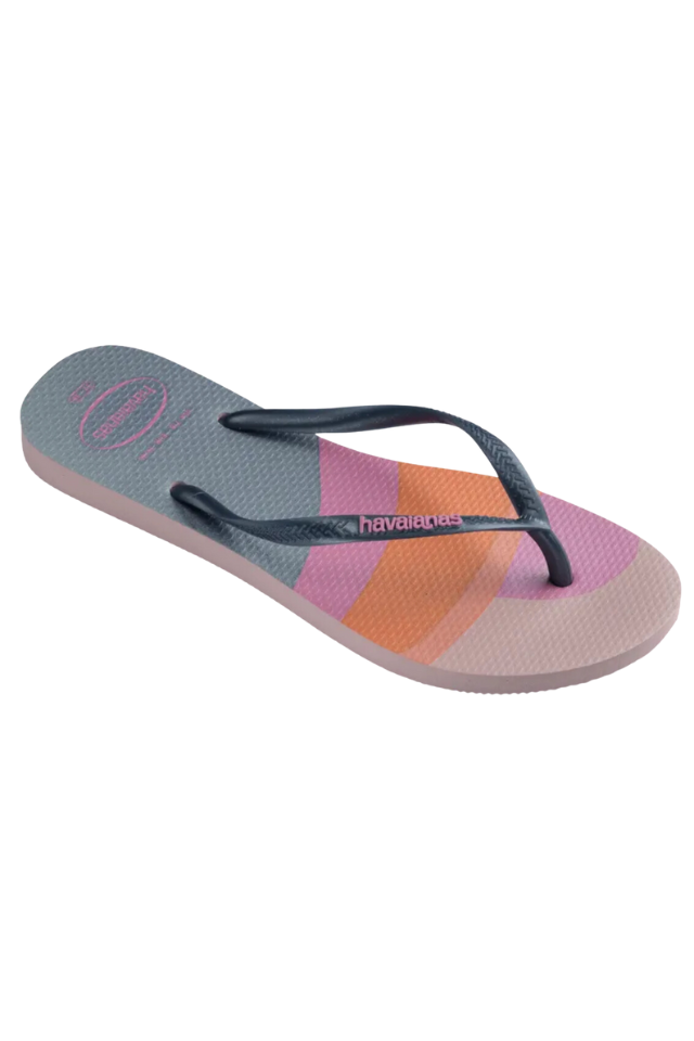 Havaianas Kids Slim Palette Glow Sandal - Peony Rose