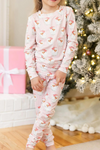 MS Infant Pink Santa Baby Zipper PJ