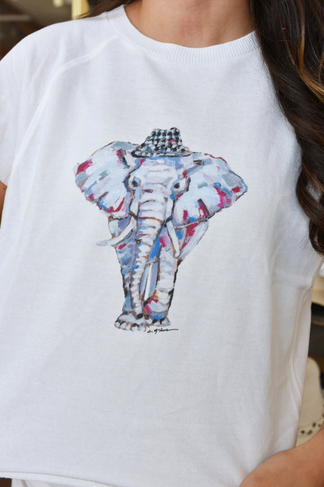 Chelsea McShane AL-ephant Edgy Tee