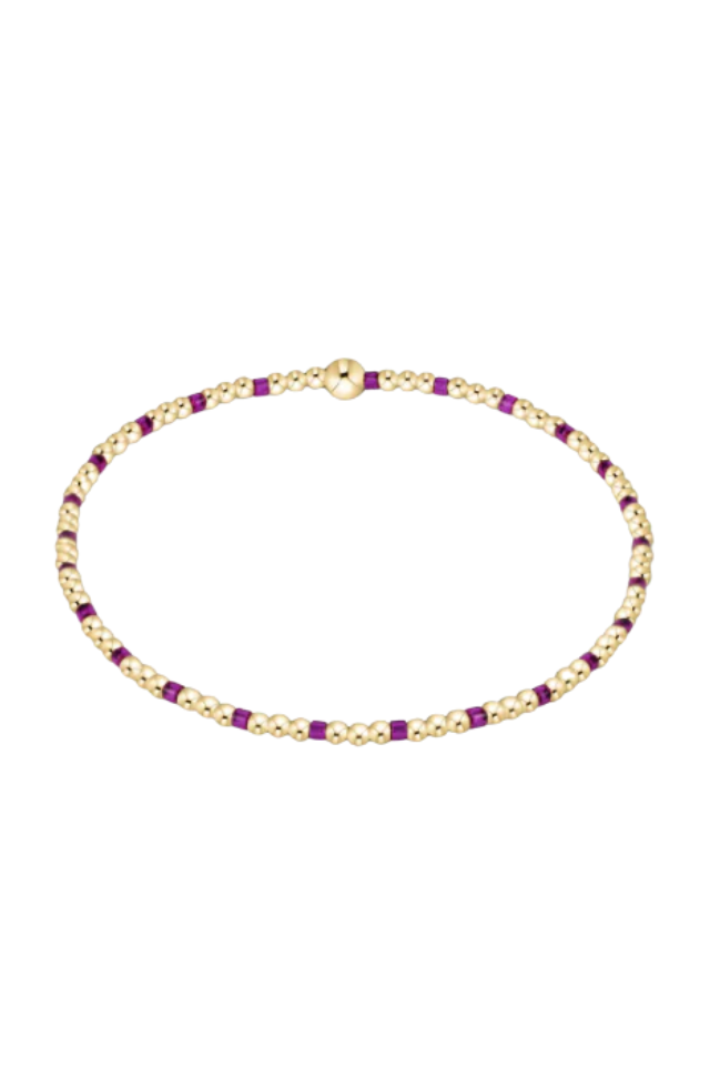 enewton Hope Sincerity Pattern 2mm Bead Bracelet - Fuchsia