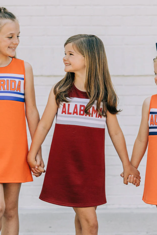 Scarlet & Gold Cheer Dress Deep Red Alabama
