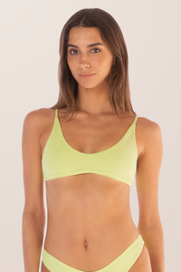 Blush Bikini Top - Lemonade Green