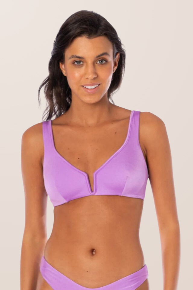 Maaji Metallic Lilac Victoria Top - Purple