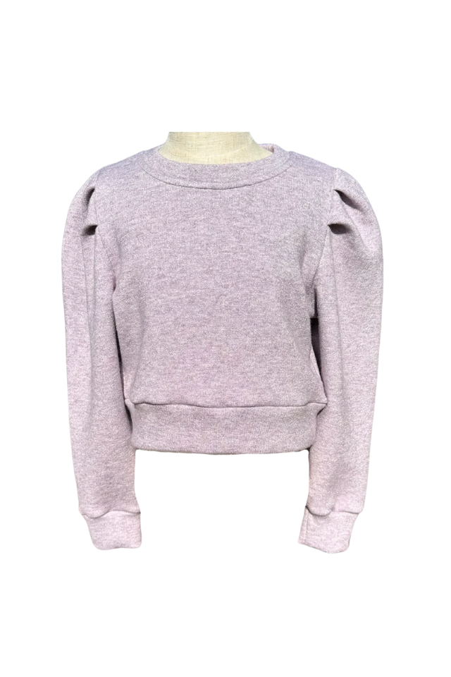 Pleat Peyton Sweater - Lavender
