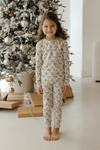 Rylee + Cru Organic Long Sleeve Pajama Set - Holiday Floral