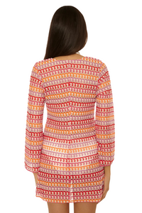 Becca Utopia Crochet Tunic - Hibiscus Multi