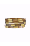 Sunshine Tienda - Gold Tile Bangle Set