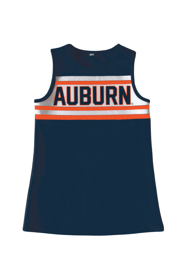 Scarlet & Gold Cheer Dress Navy Auburn