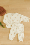 Quincy Mae Waffle Slouch Set - Gingerbread