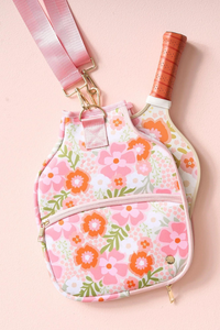 Darling Effect Pickleball Paddle Case - Beyond Blooms Pink Orange