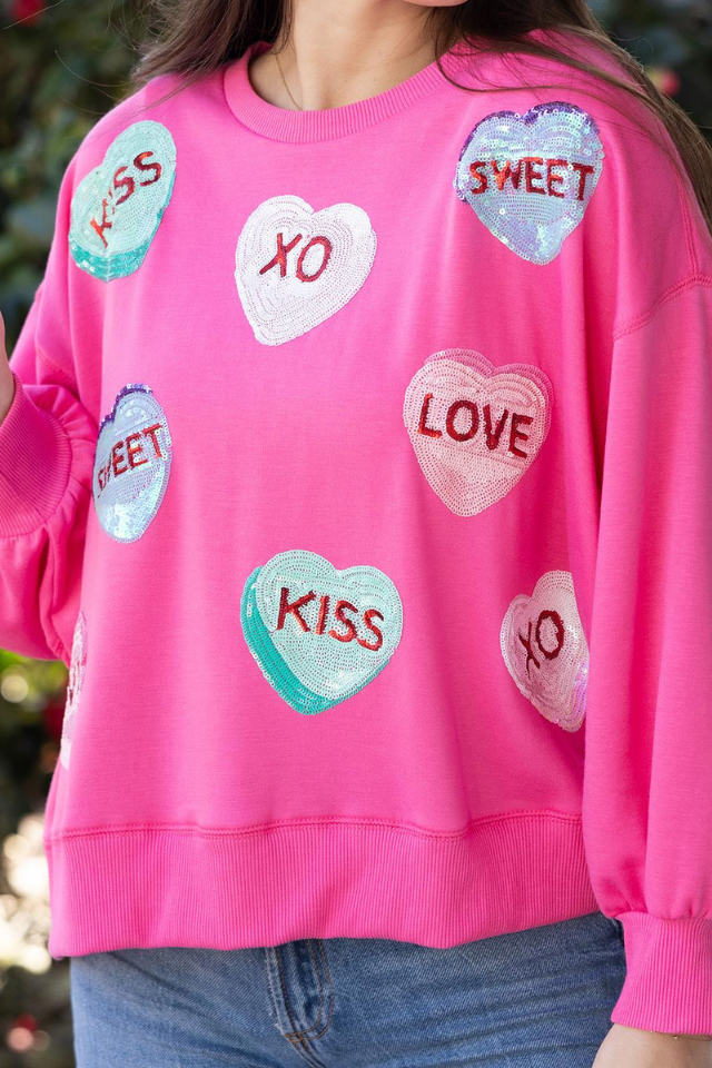 MS Millie Sweatshirt - Candy Hearts