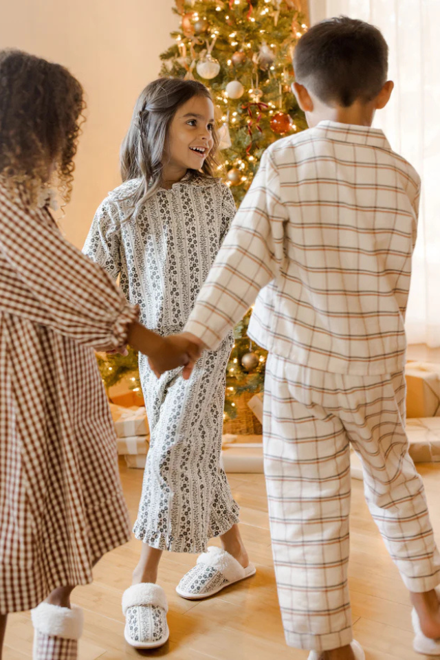 Rylee + Cru Long Sleeve Pajamas - Holiday Plaid