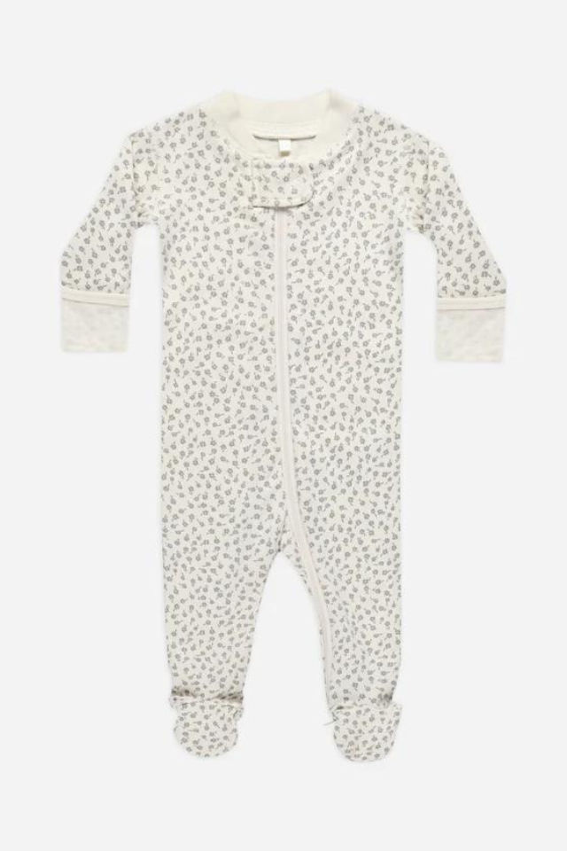 Quincy Mae Zip Long Sleeve Sleeper Footie - Scatter