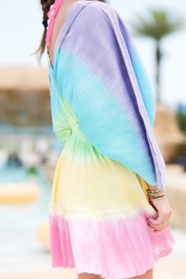 Pitusa Mini Crinkle Clara Dress - Brights