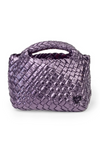 PreneLOVE Tiny Woven Tote - Metallic Purple