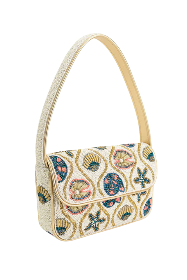 PRE-ORDER A&B Beaded Shoulder Bag - Sunlit Shore