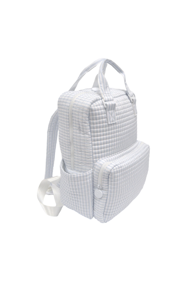 TRVL Design Quilted All You Need Bag - Pimlico Stripe Blue