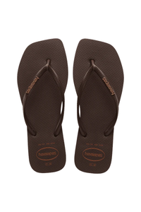 Havaianas Slim Square Sandal -  Dark Brown