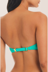 Bleu Twist Bandeau Top - Bora Bleu