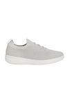 Fit Flop Super-Q Knit Slip On Laced Sneaker - Arctic Grey/Silver