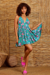 Jessica Simpson Halter Beach Dress - Viridian Multi